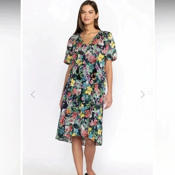 Johnny was floral boho Zahava midi dress - Picture 3 of 13